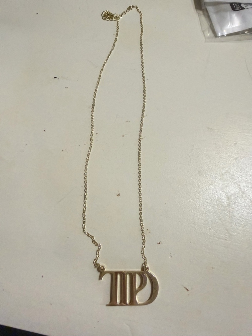 Taylor Swift TTPD Fake Gold Necklace